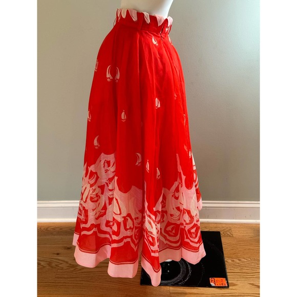 Zimmermann's High Tide tie-waist skirt is crafted of linen and silk. Size 0 - Picture 5 of 9